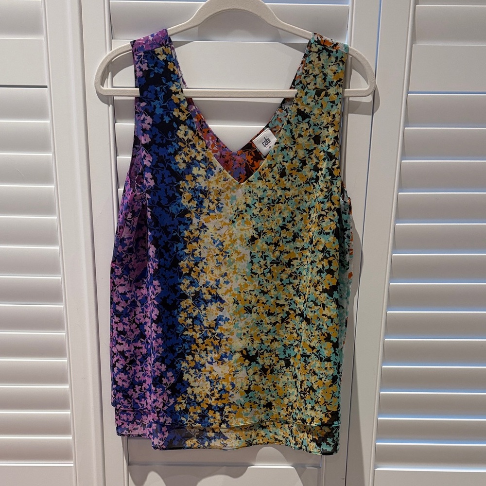 Floral Multicolor Sleeveless Top